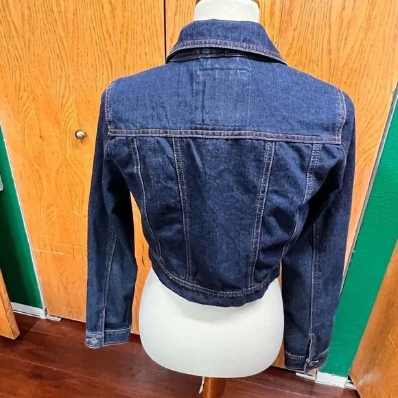 EUC Mossimo Supply Co Short Denim Jacket Size Medium #BK5 - Picture 2 of 7